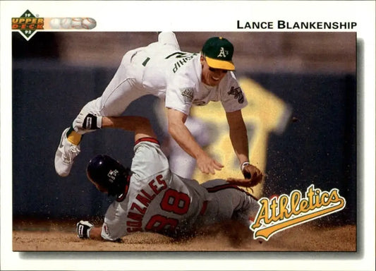 Lance Blankenship 1992 Upper Deck MLB #749 Baseball Card Oakland Athletics - Baseball Card Single