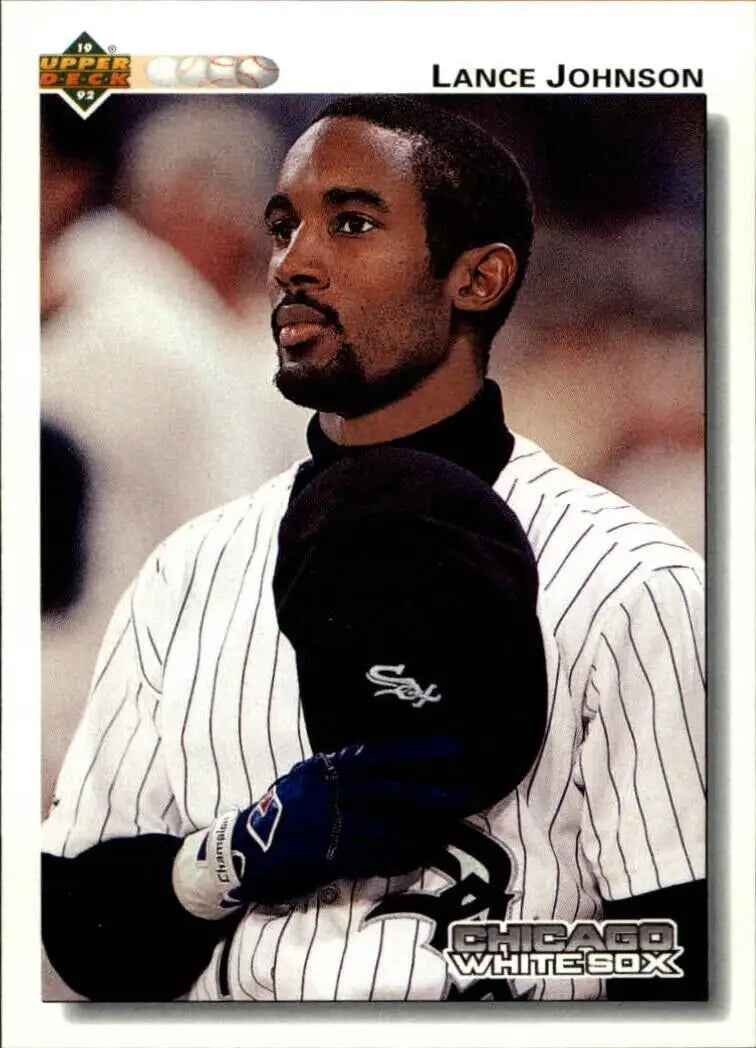 Lance Johnson 1992 Upper Deck MLB #188 Baseball Card Chicago White Sox