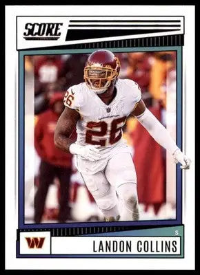 Landon Collins 2022 Score #257 Washington Commanders - Football Card Single