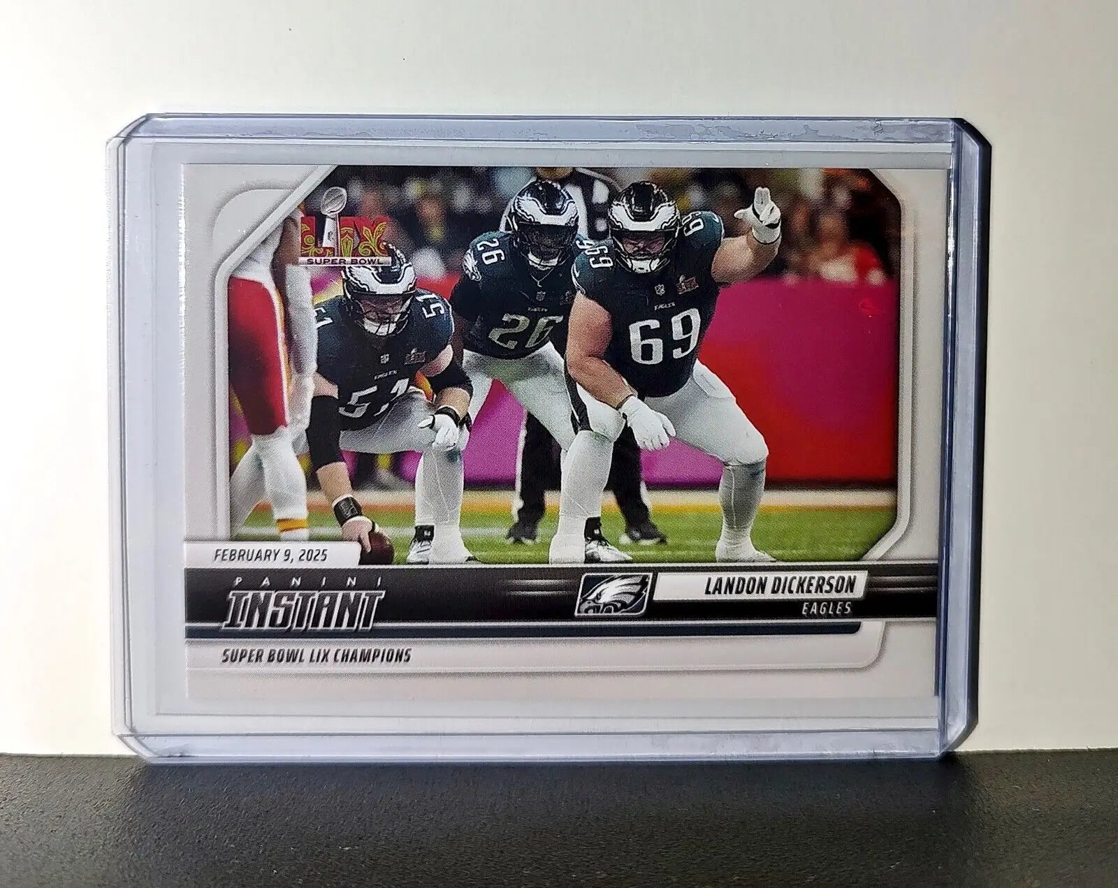 Landon Dickerson 2024 Panini Super Bowl LIX Champions NFL #10 Football Card - Football Card Single