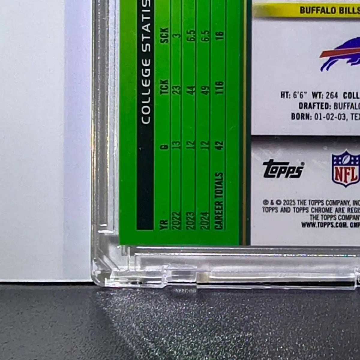 Landon Jackson Rookie 2025 Topps Chrome Cosmic Nucleus NFL #112 Buffalo Bills - Football Card Single