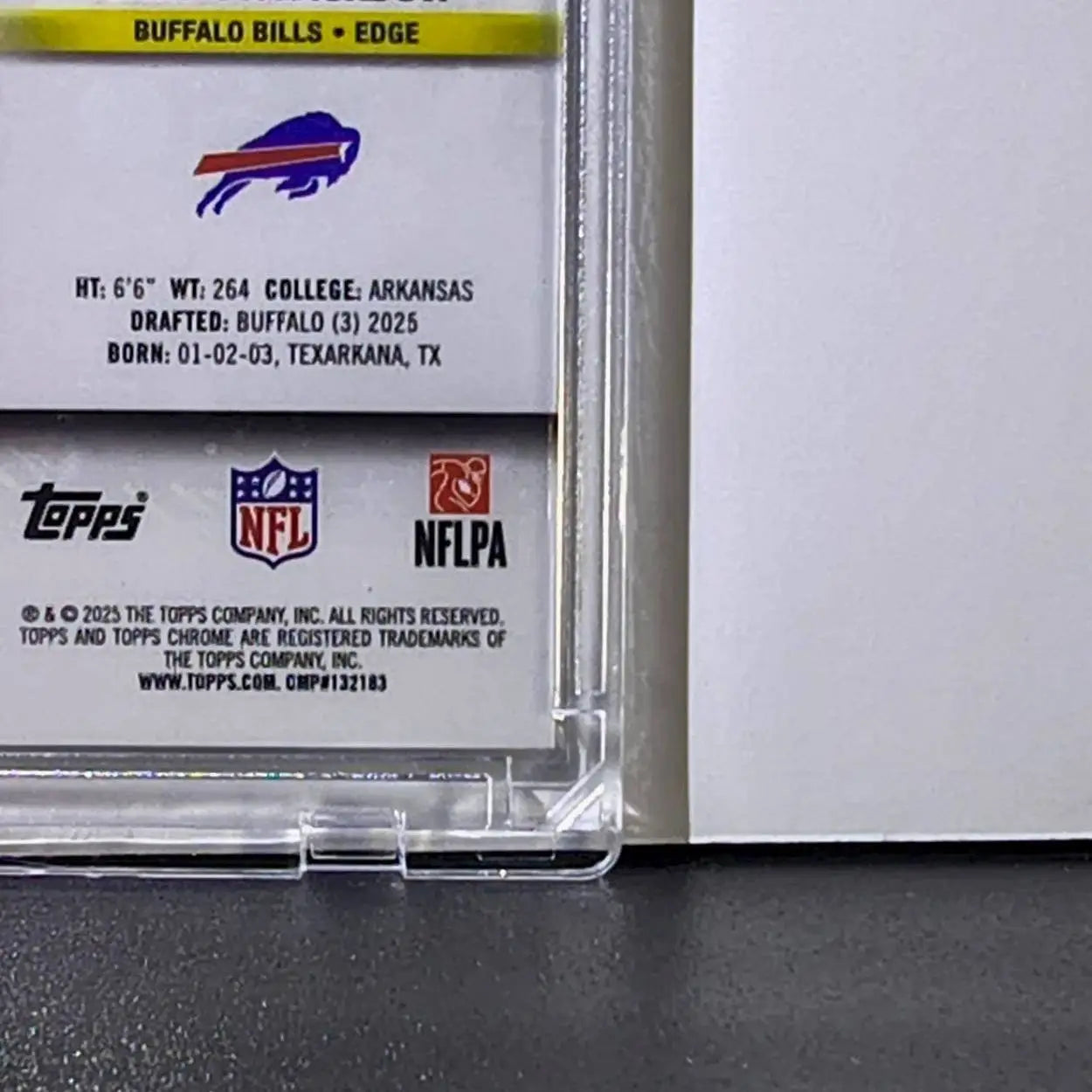 Landon Jackson Rookie 2025 Topps Chrome Cosmic Nucleus NFL #112 Buffalo Bills - Football Card Single
