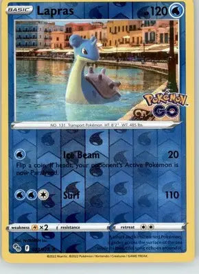 Lapras - Pokemon GO - 023/078 - Reverse Holo LP Pokemon - Pokémon Card Single