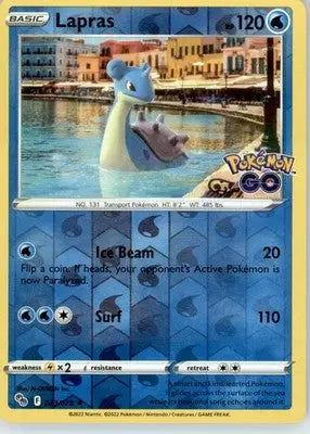 Lapras - Pokemon GO - Reverse Holo LP - #023/078 - Pokémon Card Single
