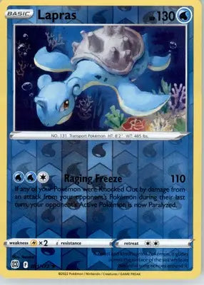 Lapras - SWSH09: Brilliant Stars - Reverse Holo LP - #031/172 - Pokémon Card Single