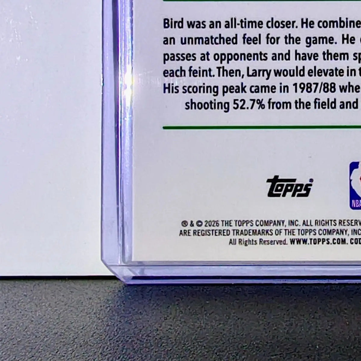 Larry Bird 2025-26 NBA Topps Chrome Update #143 Basketball Card Boston Celtics - Basketball Card Single