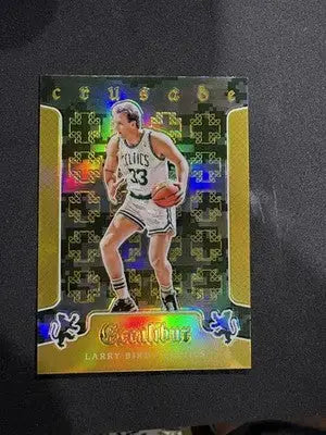 LARRY BIRD #51 2015-16 Panini Excalibur CRUSADE CAMO PRIZM CELTICS - Basketball Card Single