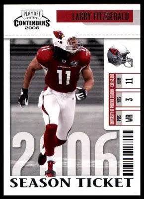 Larry Fitzgerald 2006 Playoff Contenders #3 Arizona Cardinals - Football Card Single