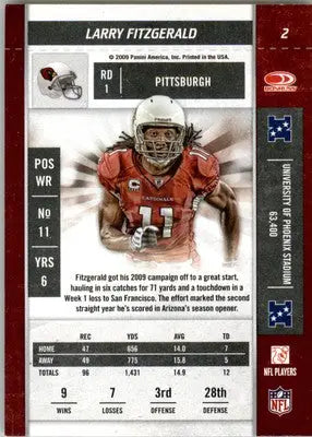 Larry Fitzgerald - 2009 Playoff Contenders - #2 - Football - Football Card Single