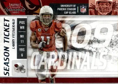 Larry Fitzgerald - 2009 Playoff Contenders - #2 - Football - Football Card Single