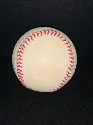 Larry Holmes autographed single signed ONL baseball with red stitching and Beckett COA