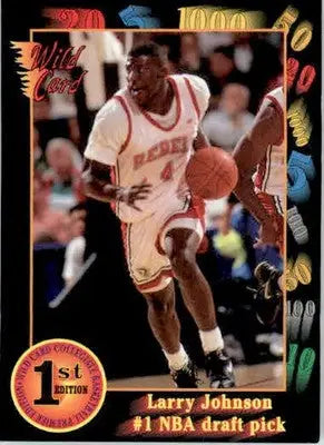 Larry Johnson - 1991-92 Wild Card - #1 - Basketball - Basketball Card Single