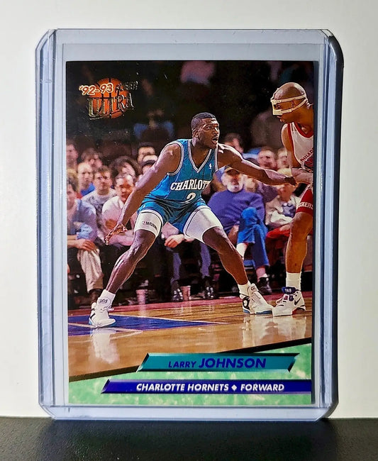 Larry Johnson 1992-93 Fleer Ultra NBA #21 Card Charlotte Hornets - Basketball Card Single