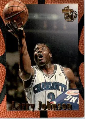 Larry Johnson - 1994-95 Topps Embossed - #11 - Basketball - Basketball Card Single