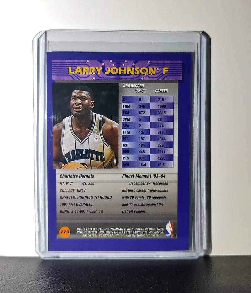 Larry Johnson 1994-95 Topps Finest #270 Basketball Card