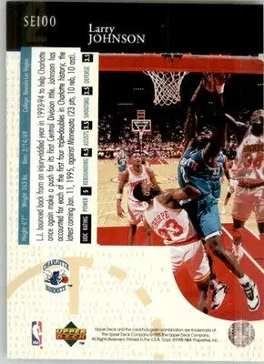 Larry Johnson - 1994-95 Upper Deck - #SE100 - Special Edition Basketball - Basketball Card Single