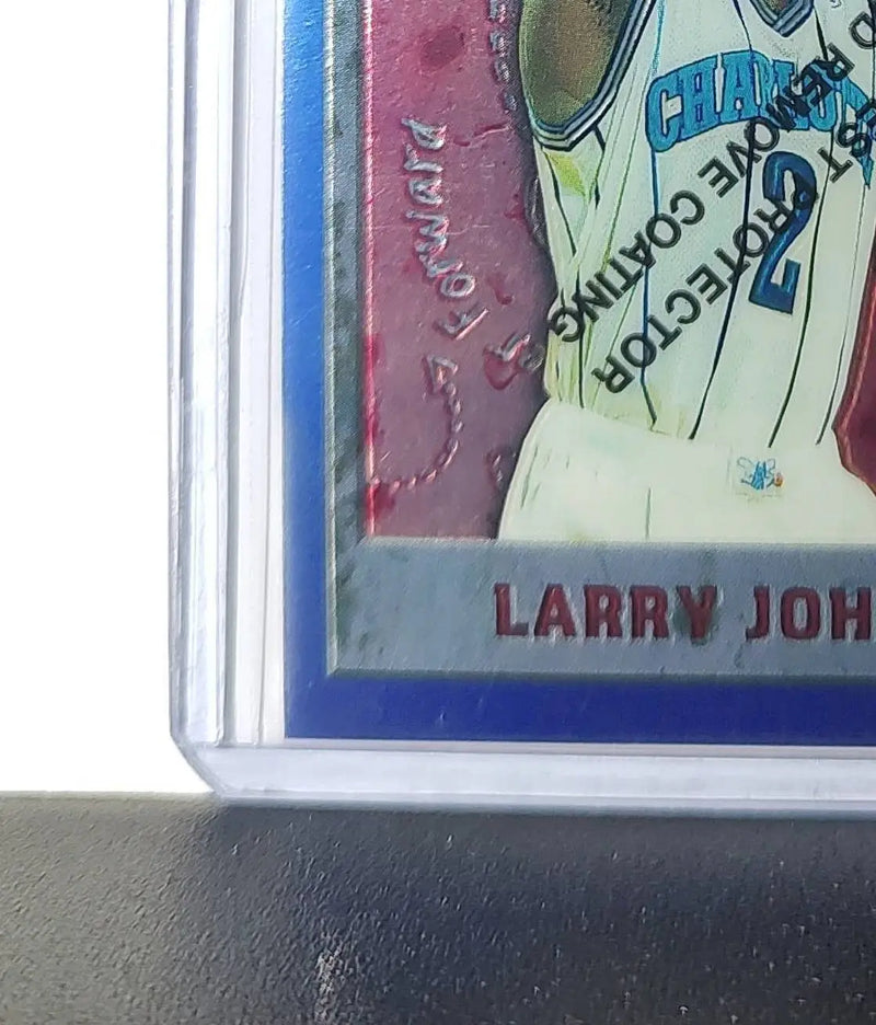 Larry Johnson 1995-96 Topps Finest NBA #233 Card Hornets