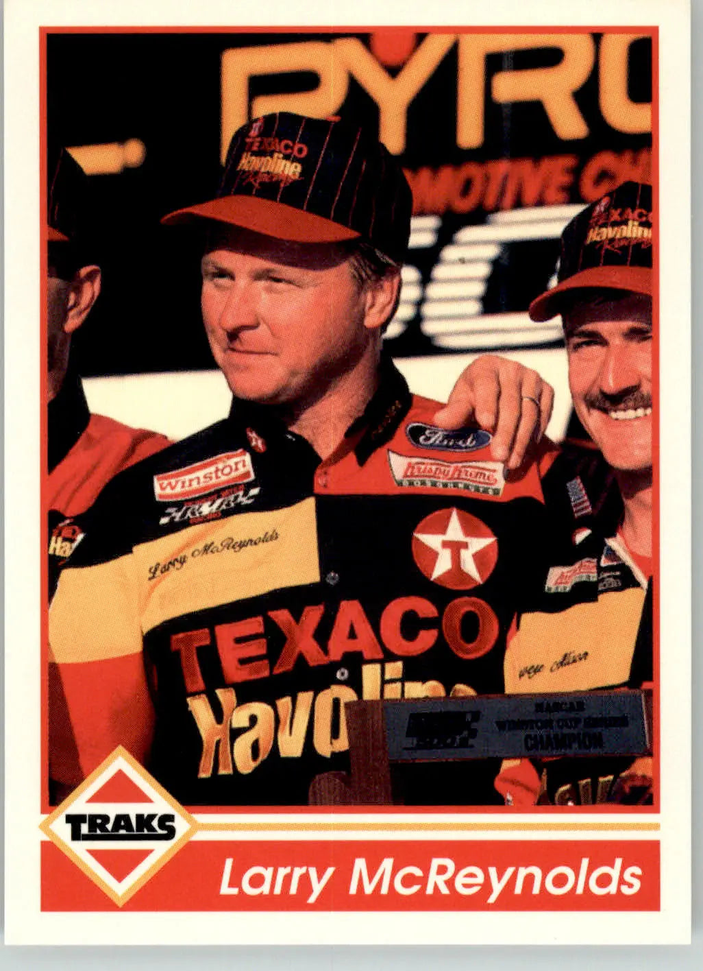 Larry McReynolds - 1992 Traks - #184 - Racing - Racing Card Single