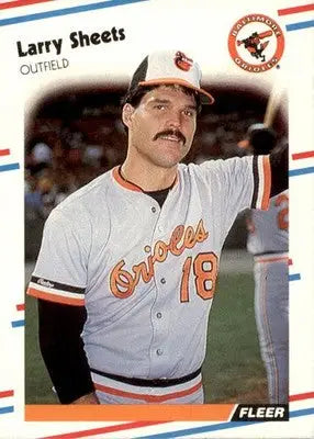 Larry Sheets - 1988 Fleer - #572 - Baseball - Baseball Card Single