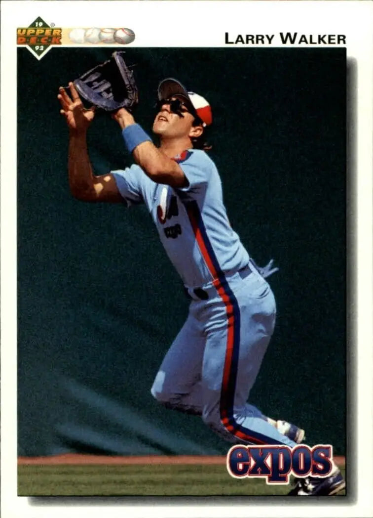 Larry Walker 1992 Upper Deck MLB #249 Baseball Card Montreal Expos