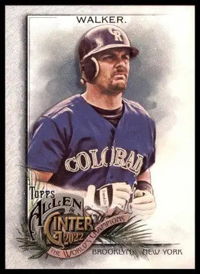 Larry Walker 2022 Topps Allen & Ginter #23 Colorado Rockies - Baseball Card Single