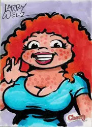 Larry Welz Cherry Sketch Card by Larry Welz - Non-Sports Card Single