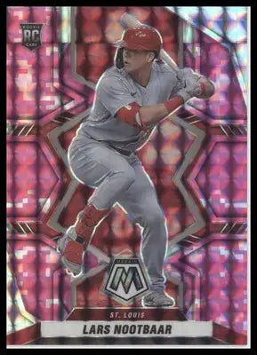 Lars Nootbaar 2022 Panini Mosaic Pink Camo Mosaic #243 St. Louis Cardinals - Baseball Card Single