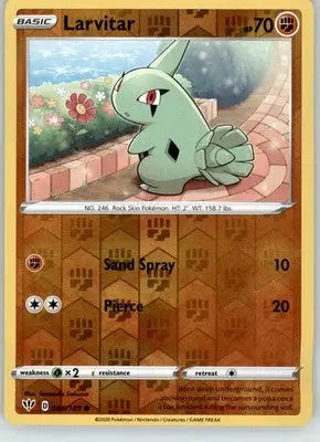 Larvitar - Darkness Ablaze - 086/189 - Reverse Holo LP Pokemon - Pokémon Card Single