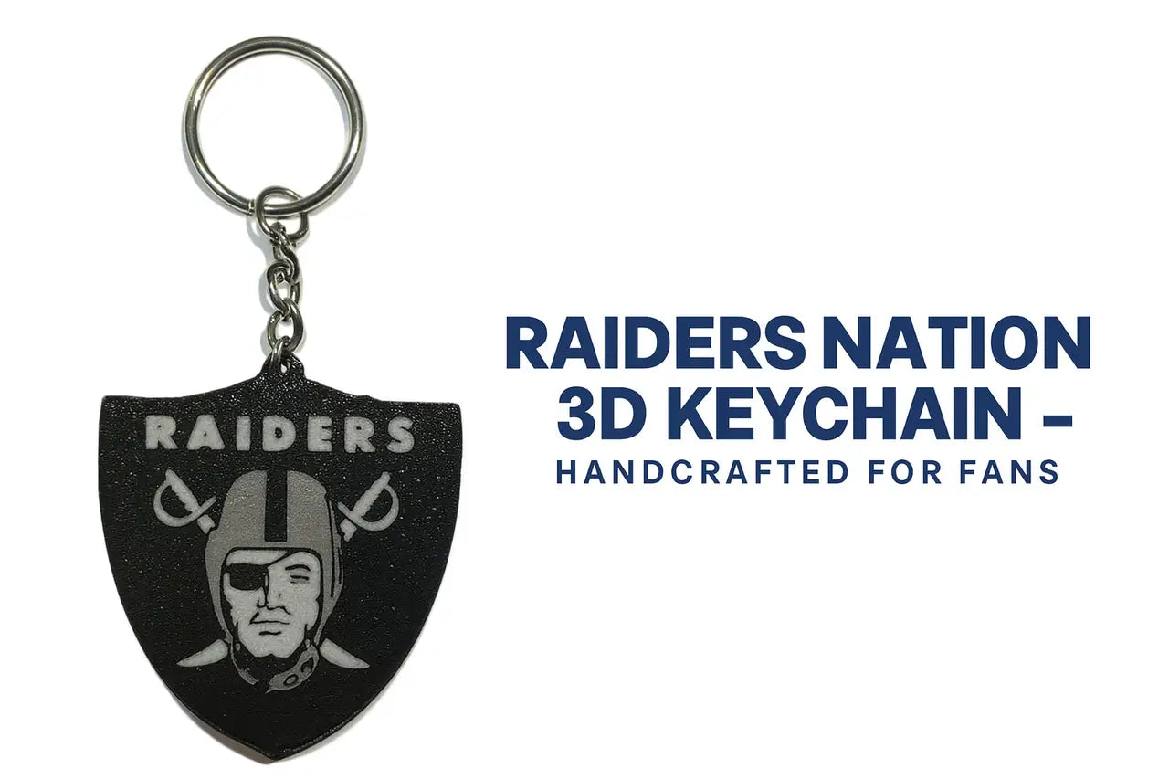 Las Vegas Raiders Logo Keychain – Fan Gift Stocking Stuffer