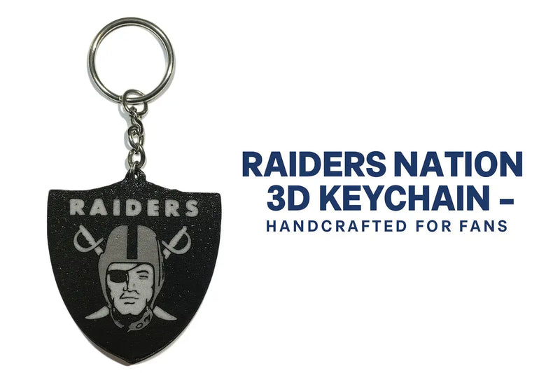 Las Vegas Raiders Logo Keychain – Fan Gift Stocking Stuffer