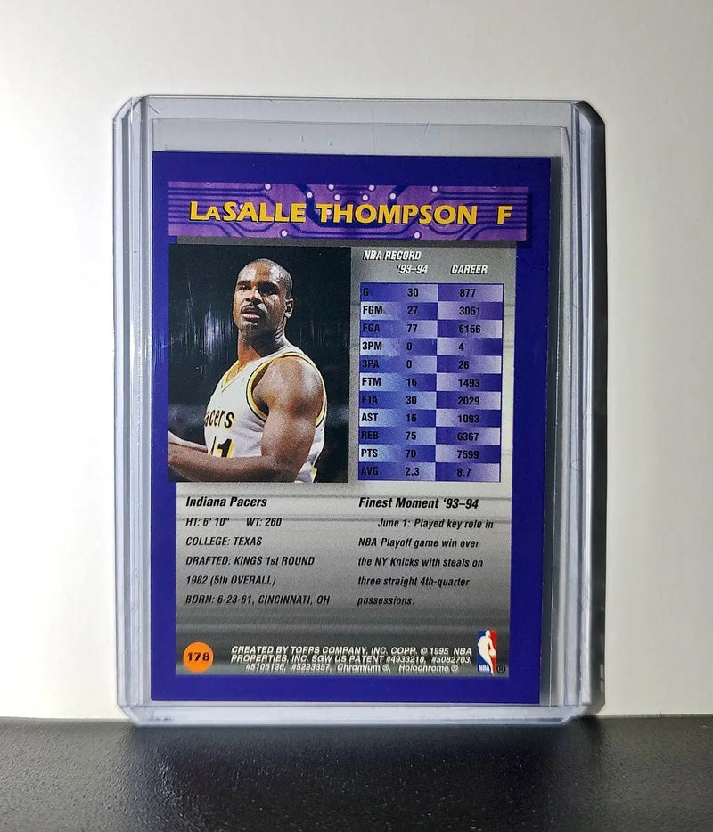 LaSalle Thompson 1994-95 Topps Finest #178 Basketball Card
