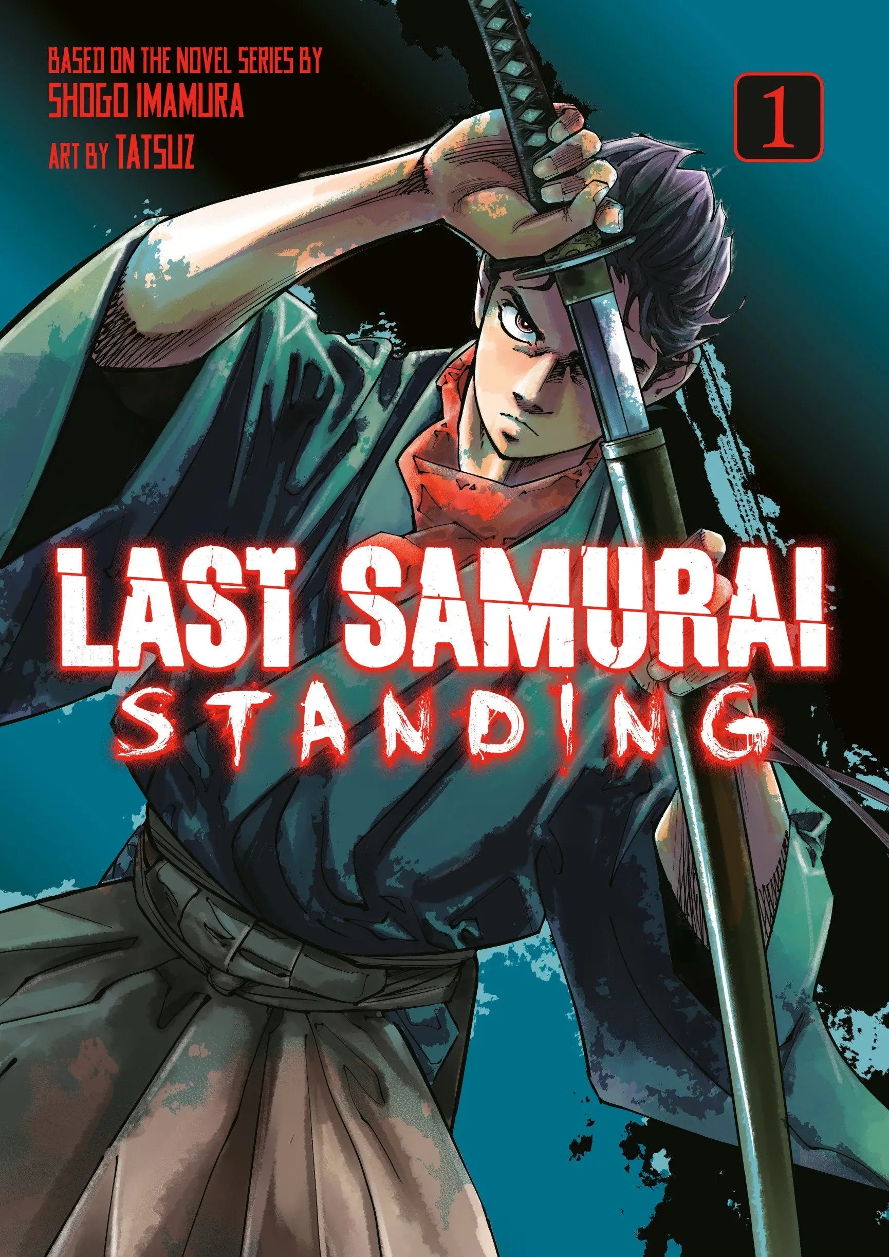 Manga cover art featuring a samurai standing for Last Samurai Standing 1 comic book