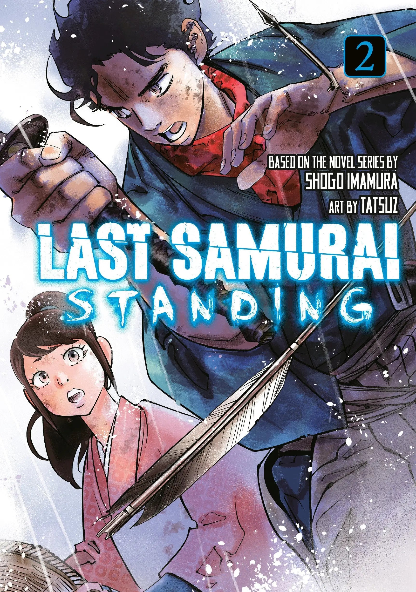 Manga volume with two characters and quill for Last Samurai Standing 2, a Netflix samurai epic
