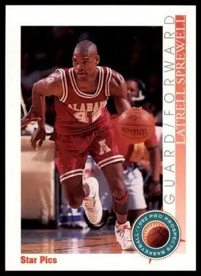 Latrell Sprewell 1992 Star Pics #38 Alabama Crimson Tide - Basketball Card Single