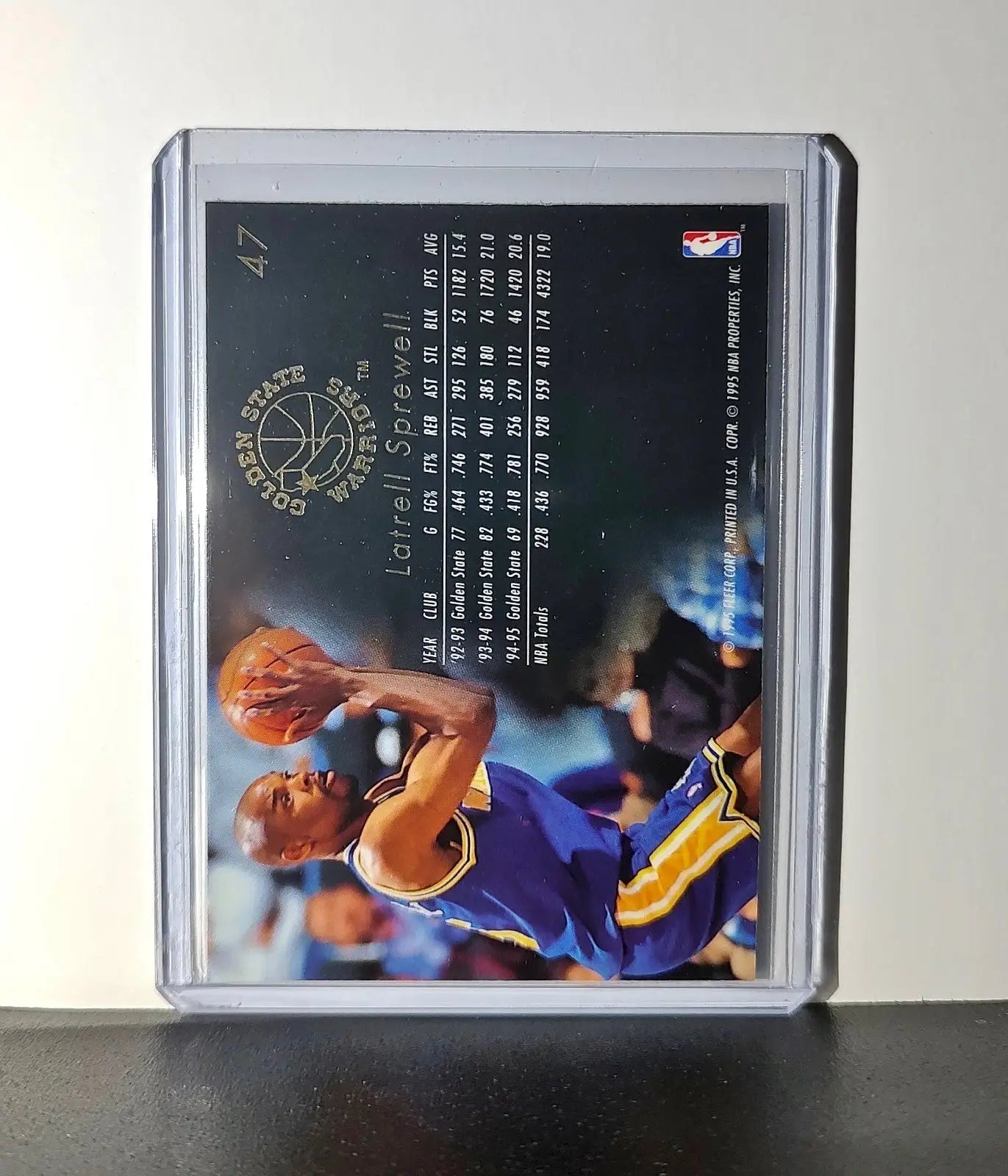 Latrell Sprewell 1995-96 Flair NBA #47 Card Golden State Warriors - Basketball Card Single