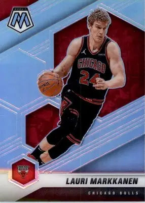 Lauri Markkanen - 2020-21 Panini Mosaic - #4 - Silver Basketball - Basketball Card Single