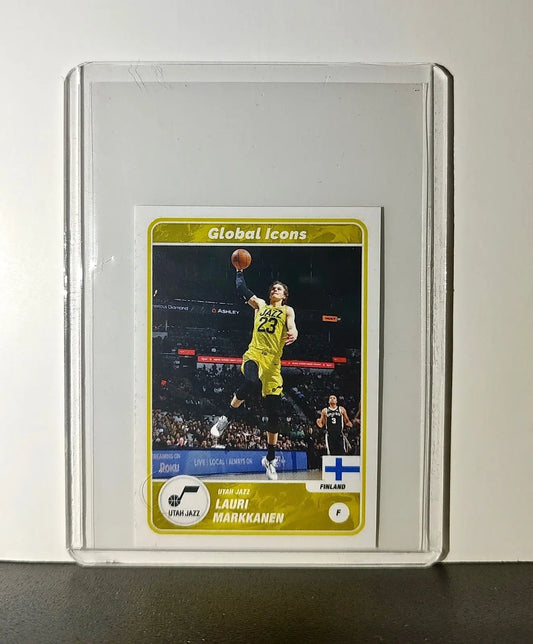 Lauri Markkanen 2023-24 Panini NBA #78 Global Icons Sticker Utah Jazz - Basketball Card Single