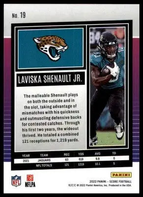 Laviska Shenault Jr. 2022 Score #19 Jacksonville Jaguars - Football Card Single