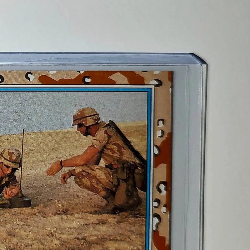 Laying an M-21 Mine 1991 Topps Desert Storm #94 Card