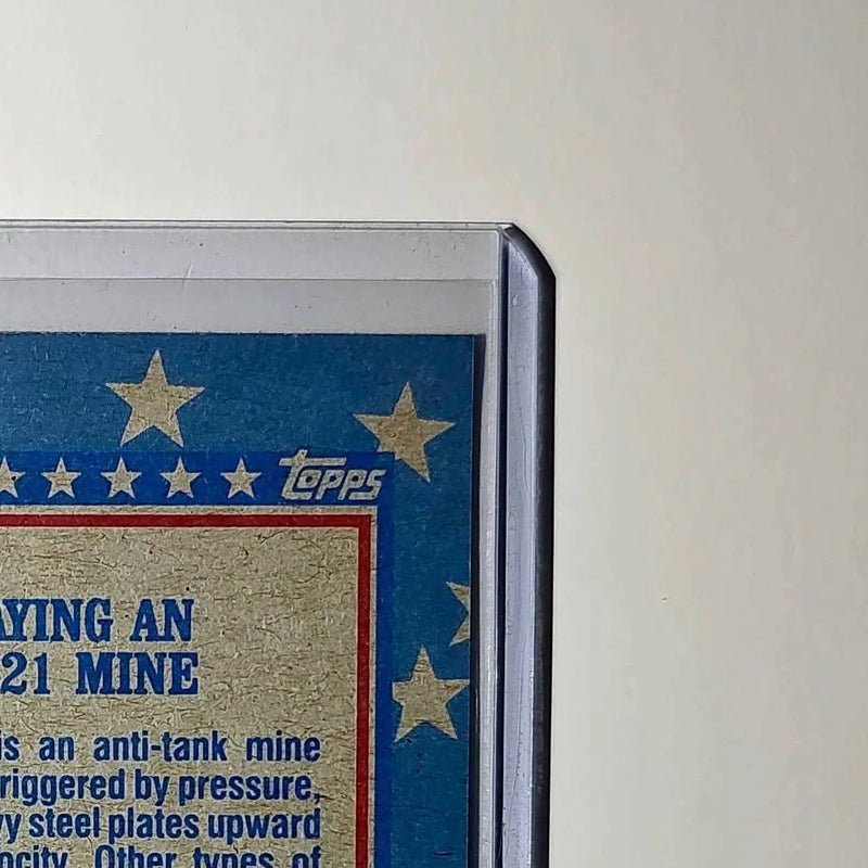 Laying an M-21 Mine 1991 Topps Desert Storm #94 Card