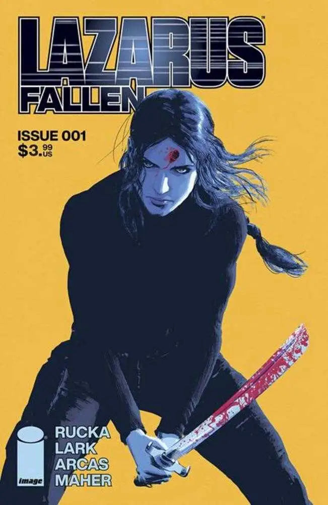 Lazarus Fallen comic book depicting a neo-feudalist world ruled by Forever Carlyle