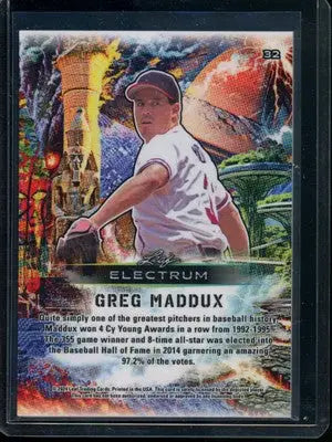 Leaf Electrum Greg Maddux #32 69/99 Baseball - Baseball Card Single