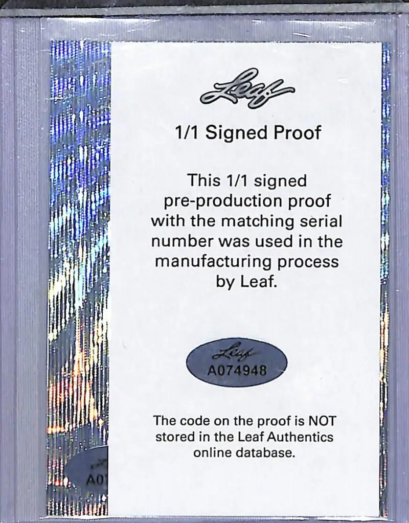 Leaf Metal Enshrined # Craig Biggio NM-MT Auto - Baseball Card Single