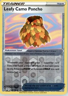 Leafy Camo Poncho - SWSH12: Silver Tempest - Reverse Holo LP - #160/195 - Pokémon Card Single