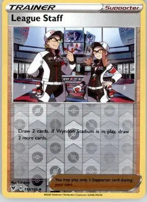 League Staff - SWSH04: Vivid Voltage - 153/185 - Reverse Holo LP - Pokémon Card Single