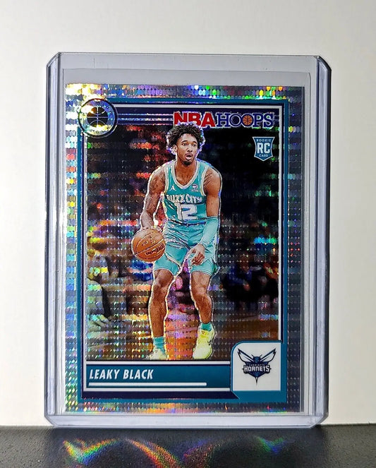 Leaky Black 2023-24 Panini Premium NBA Hoops #248 Rookie Pulsar Prizm Hornets - Basketball Card Single