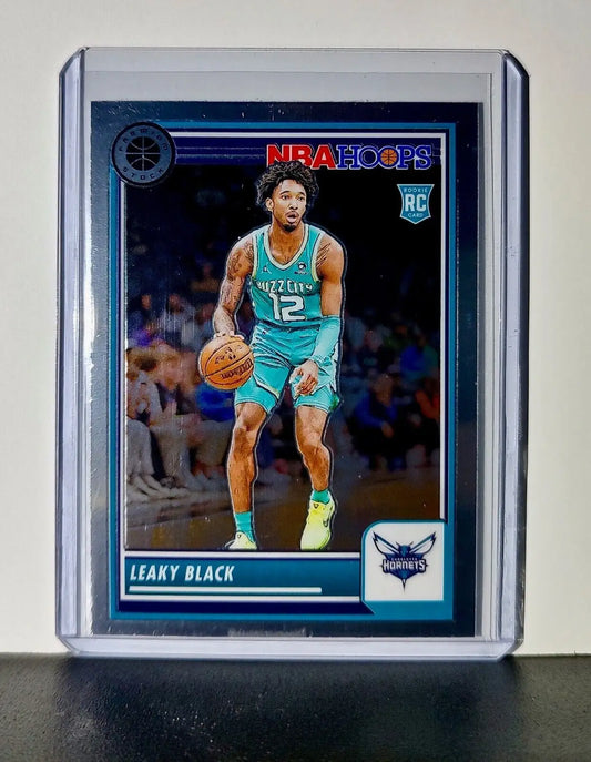 Leaky Black 2023-24 Panini Premium Stock NBA Hoops #248 Rookie Card Hornets - Basketball Card Single