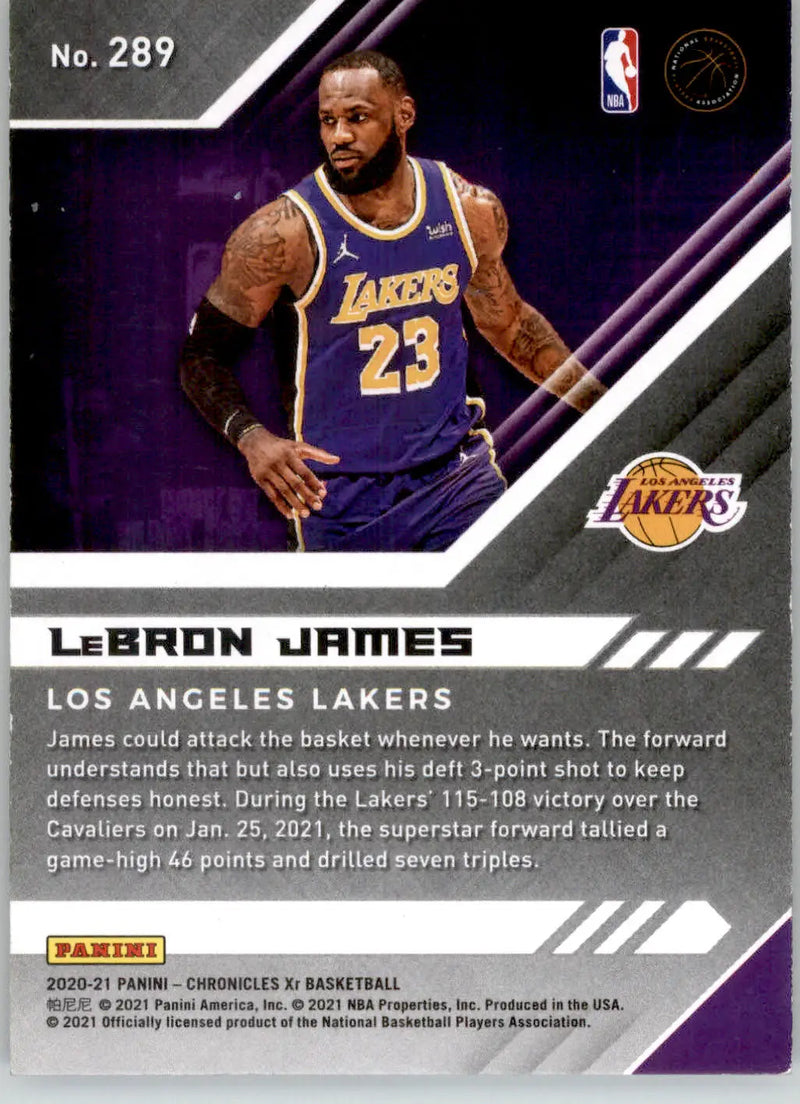 LeBron James - 2020-21 Panini Chronicles - #289 - Basketball - Basketball Card Single