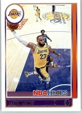 LeBron James - 2021-22 Hoops - #136 - Basketball - Basketball Card Single