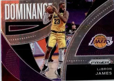 LeBron James - 2021-22 Panini Prizm - #6 - Dominance Basketball - Basketball Card Single